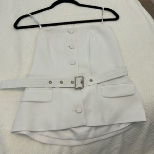 Marciano bustiers top in white like new size medium